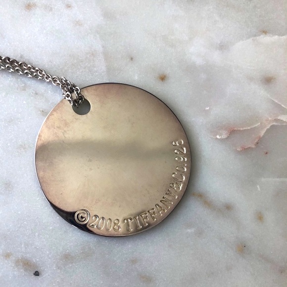 TIFFANY & CO. LARGE NOTES ROUND PENDANT NECKLACE - Picture 2 of 7